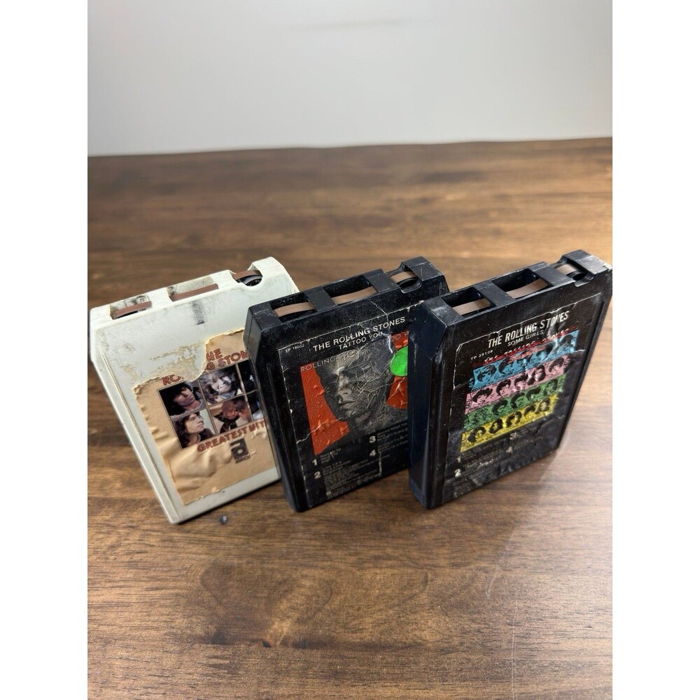 The Rolling Stones Vintage Three 8-Track Tapes